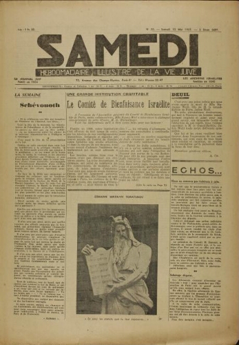 Samedi N°20 ( 15 mai 1937 )